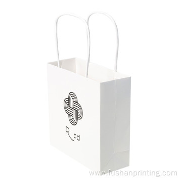 Simple Design Skincare Black White Paper Bag Packaging